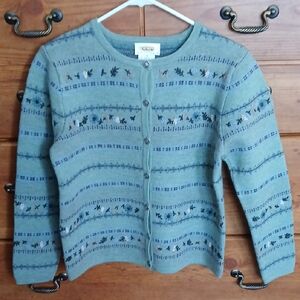 Talbots 100% Wool Vintage Cardigan/ Petite Small